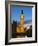 The Houses of Parliament, Big Ben and Westminster Bridge at Dusk, Westminster, London-Amanda Hall-Framed Photographic Print