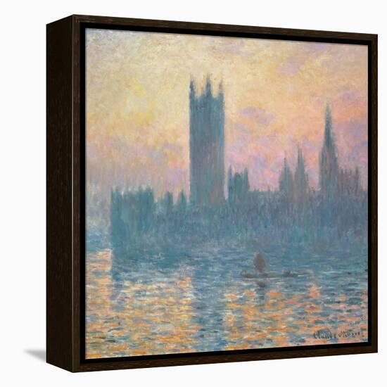 The Houses of Parliament, Sunset, 1903-Claude Monet-Framed Premier Image Canvas