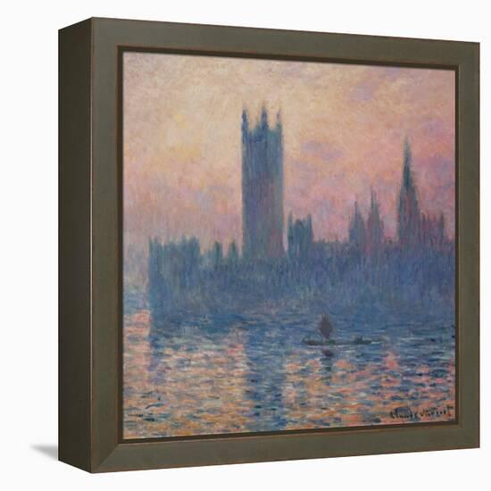 The Houses of Parliament, Sunset, 1903-Claude Monet-Framed Premier Image Canvas