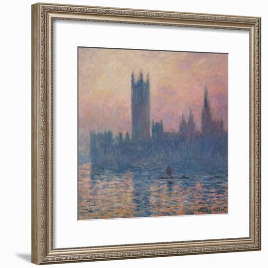 The Houses of Parliament, Sunset, 1903-Claude Monet-Framed Giclee Print