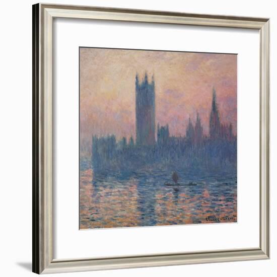 The Houses of Parliament, Sunset, 1903-Claude Monet-Framed Giclee Print