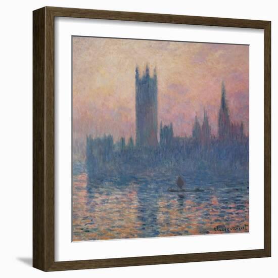 The Houses of Parliament, Sunset, 1903-Claude Monet-Framed Giclee Print