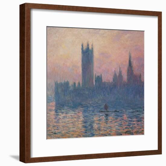 The Houses of Parliament, Sunset, 1903-Claude Monet-Framed Giclee Print