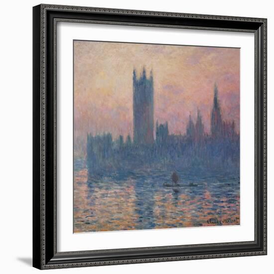 The Houses of Parliament, Sunset, 1903-Claude Monet-Framed Giclee Print