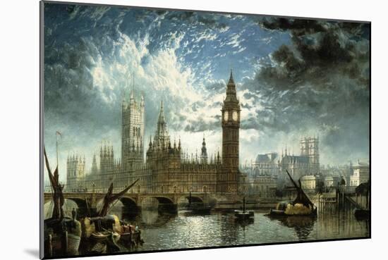 The Houses of Parliament-John Anderson-Mounted Giclee Print