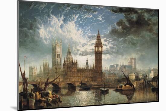 The Houses of Parliament-John Macvicar Anderson-Mounted Giclee Print