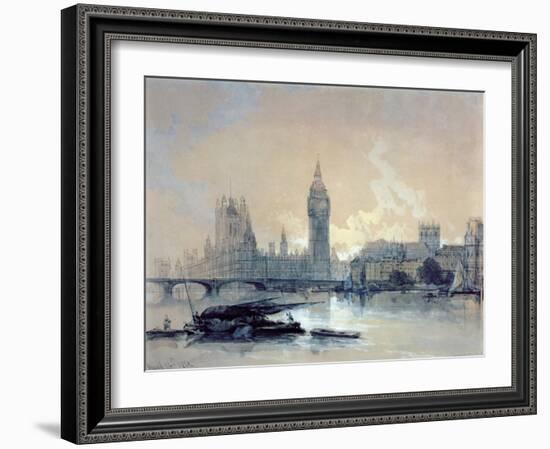 The Houses of Parliament-David Roberts-Framed Giclee Print