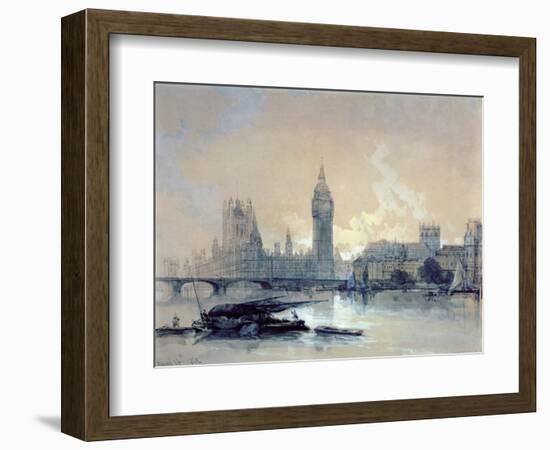 The Houses of Parliament-David Roberts-Framed Giclee Print