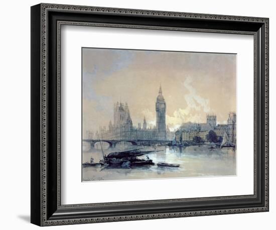 The Houses of Parliament-David Roberts-Framed Giclee Print