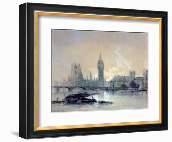 The Houses of Parliament-David Roberts-Framed Giclee Print