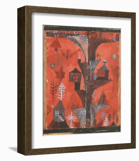 The Houses-Tree-Paul Klee-Framed Collectable Print