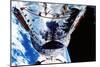 The Hubble Space Telescope Orbiting the Earth, C1990S-null-Mounted Photographic Print