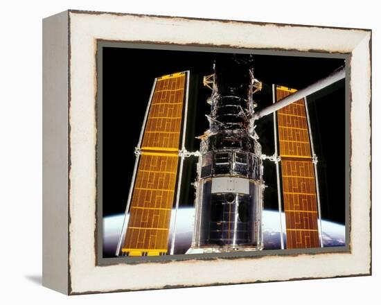 The Hubble Space Telescope-Stocktrek Images-Framed Premier Image Canvas
