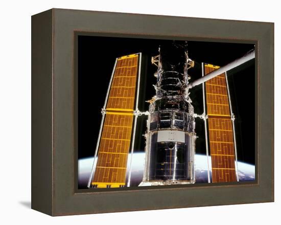 The Hubble Space Telescope-Stocktrek Images-Framed Premier Image Canvas