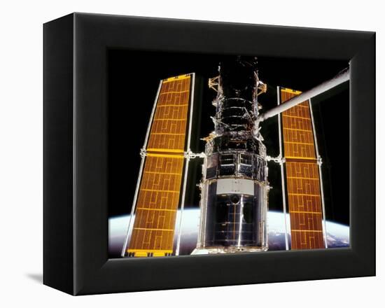 The Hubble Space Telescope-Stocktrek Images-Framed Premier Image Canvas