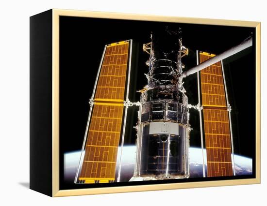 The Hubble Space Telescope-Stocktrek Images-Framed Premier Image Canvas