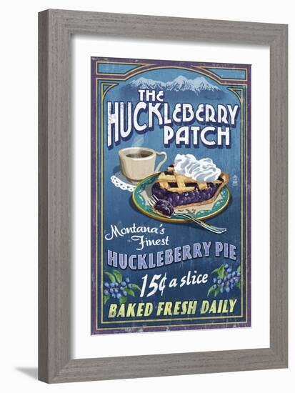 The Huckleberry Patch, Montana-Lantern Press-Framed Premium Giclee Print