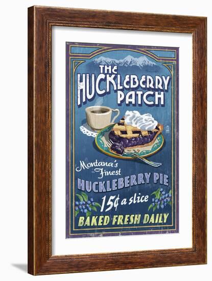 The Huckleberry Patch, Montana-Lantern Press-Framed Premium Giclee Print