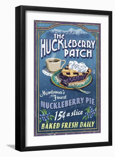 The Huckleberry Patch, Montana-Lantern Press-Framed Art Print