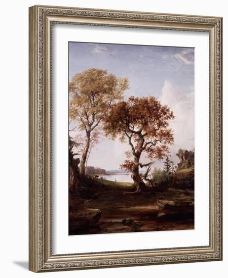 The Hudson at Piermont, 1852-Jasper Francis Cropsey-Framed Giclee Print
