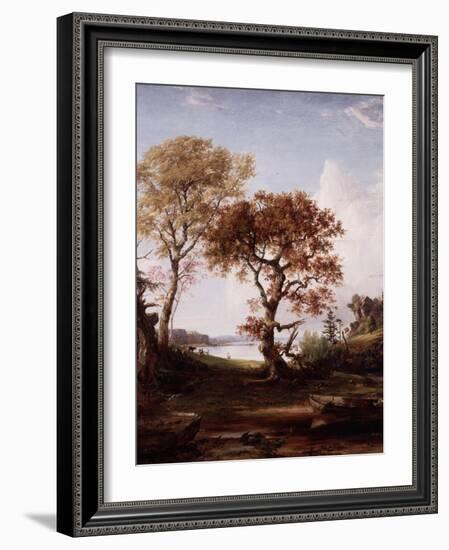 The Hudson at Piermont, 1852-Jasper Francis Cropsey-Framed Giclee Print