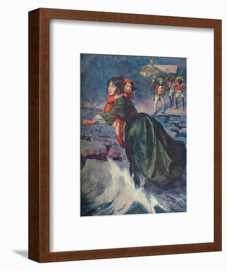 'The huge green fragment of ice pitched and creaked', 1929-Unknown-Framed Giclee Print