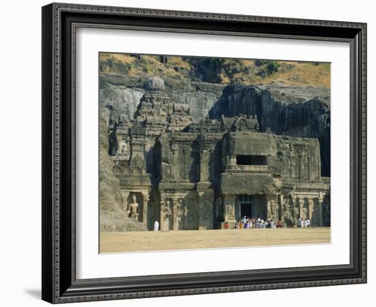 The Huge Kailasa (Kailash) Temple, Ellora, Maharashtra State, India-Robert Francis-Framed Photographic Print