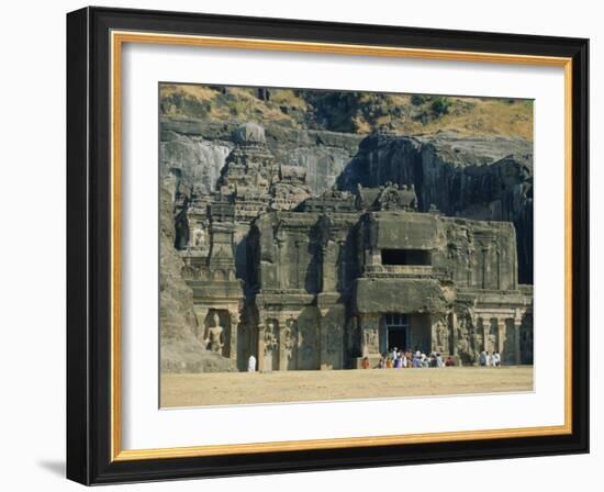 The Huge Kailasa (Kailash) Temple, Ellora, Maharashtra State, India-Robert Francis-Framed Photographic Print