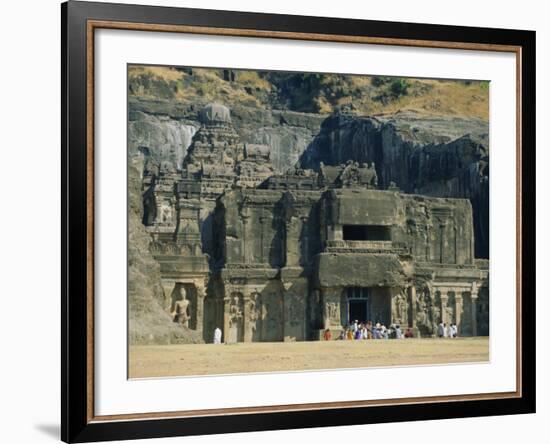 The Huge Kailasa (Kailash) Temple, Ellora, Maharashtra State, India-Robert Francis-Framed Photographic Print