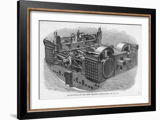 The Huge Screw Engines of the Great Eastern Designed and Bult by James Watt and Co-null-Framed Art Print