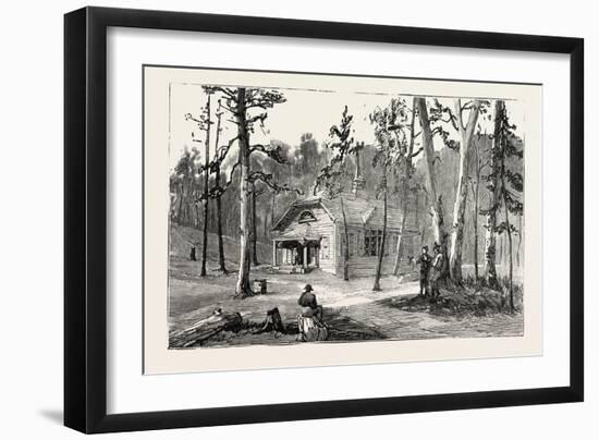 The Hughes Public Library-null-Framed Giclee Print