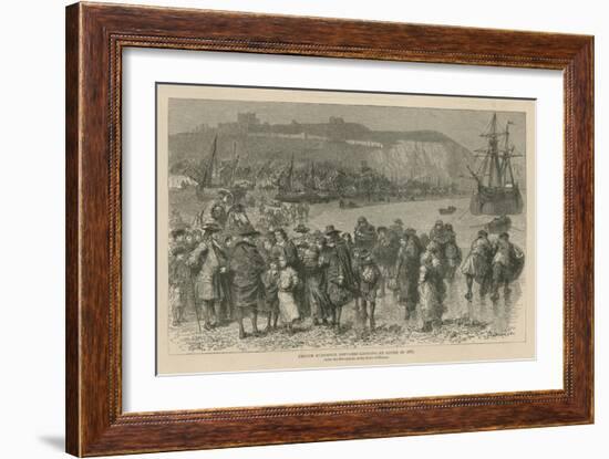 The Huguenots in England: French Huguenot Refugees Landing at Dover in 1685-Godefroy Durand-Framed Giclee Print