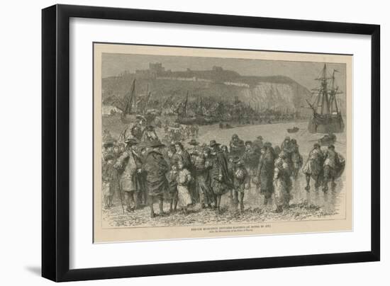 The Huguenots in England: French Huguenot Refugees Landing at Dover in 1685-Godefroy Durand-Framed Giclee Print