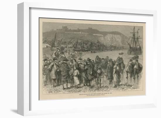 The Huguenots in England: French Huguenot Refugees Landing at Dover in 1685-Godefroy Durand-Framed Giclee Print