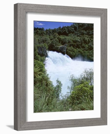 The Huka Falls, Known as Hukanui (Great Body of Spray) in Maori, 10M High, Waikato River-Jeremy Bright-Framed Photographic Print