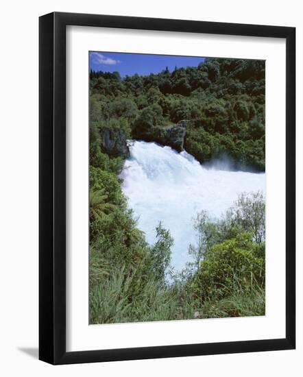 The Huka Falls, Known as Hukanui (Great Body of Spray) in Maori, 10M High, Waikato River-Jeremy Bright-Framed Photographic Print