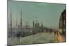 The Hull-Docks by Night-John Atkinson Grimshaw-Mounted Giclee Print