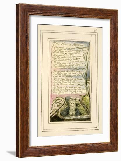 The Human Abstract: Plate 48 from 'Songs of Innocence and of Experience' C.1802-08-William Blake-Framed Giclee Print