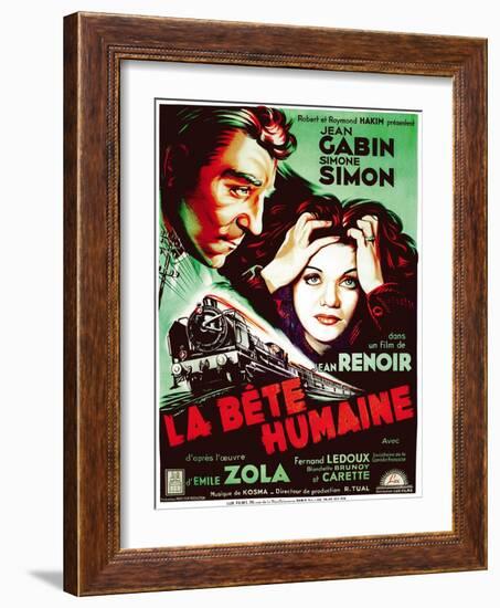 The Human Beast, 1938 (La Bete Humaine)-null-Framed Giclee Print