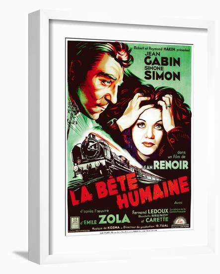 The Human Beast, 1938 (La Bete Humaine)-null-Framed Giclee Print