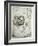 The Human Foetus in the Womb, Facsimile Copy-Leonardo da Vinci-Framed Giclee Print