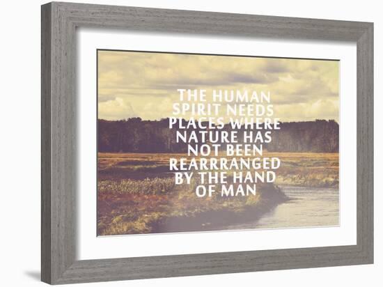 The Human Spirit-Vintage Skies-Framed Giclee Print