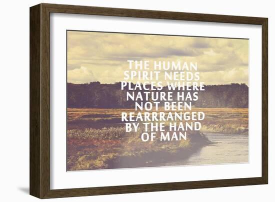 The Human Spirit-Vintage Skies-Framed Giclee Print