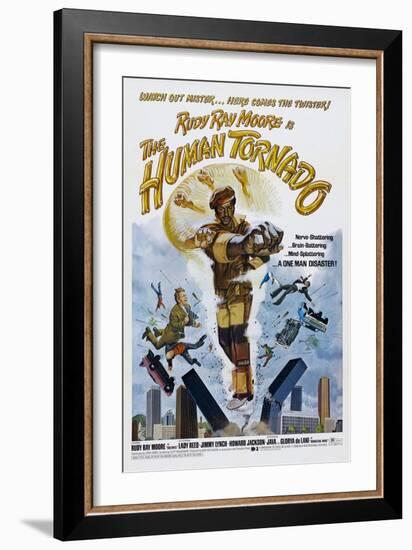 THE HUMAN TORNADO, US poster, Rudy Ray Moore, 1976-null-Framed Art Print