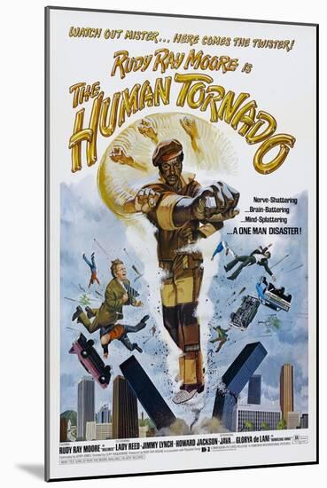 THE HUMAN TORNADO, US poster, Rudy Ray Moore, 1976-null-Mounted Art Print