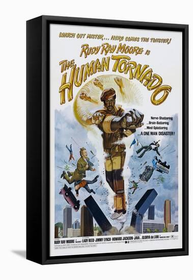 THE HUMAN TORNADO, US poster, Rudy Ray Moore, 1976-null-Framed Stretched Canvas