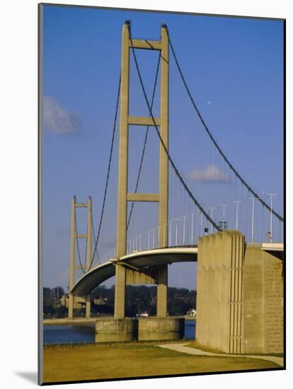 The Humber Bridge, from the South, England, Uk-Tony Waltham-Mounted Photographic Print