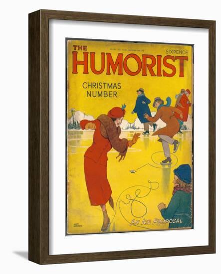 The Humorist Christmas Number 1938 - an Ice Proposal-W. Heath Robinson-Framed Art Print