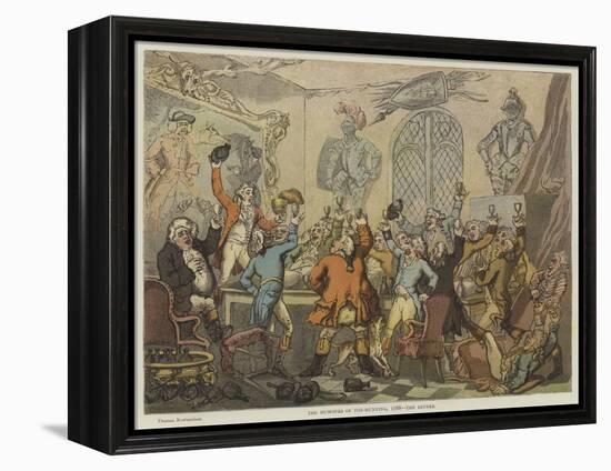 The Humours of Fox-Hunting, 1788, the Dinner-Thomas Rowlandson-Framed Premier Image Canvas
