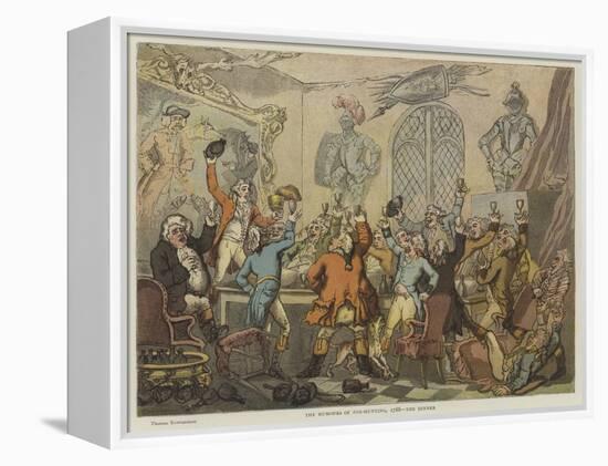 The Humours of Fox-Hunting, 1788, the Dinner-Thomas Rowlandson-Framed Premier Image Canvas